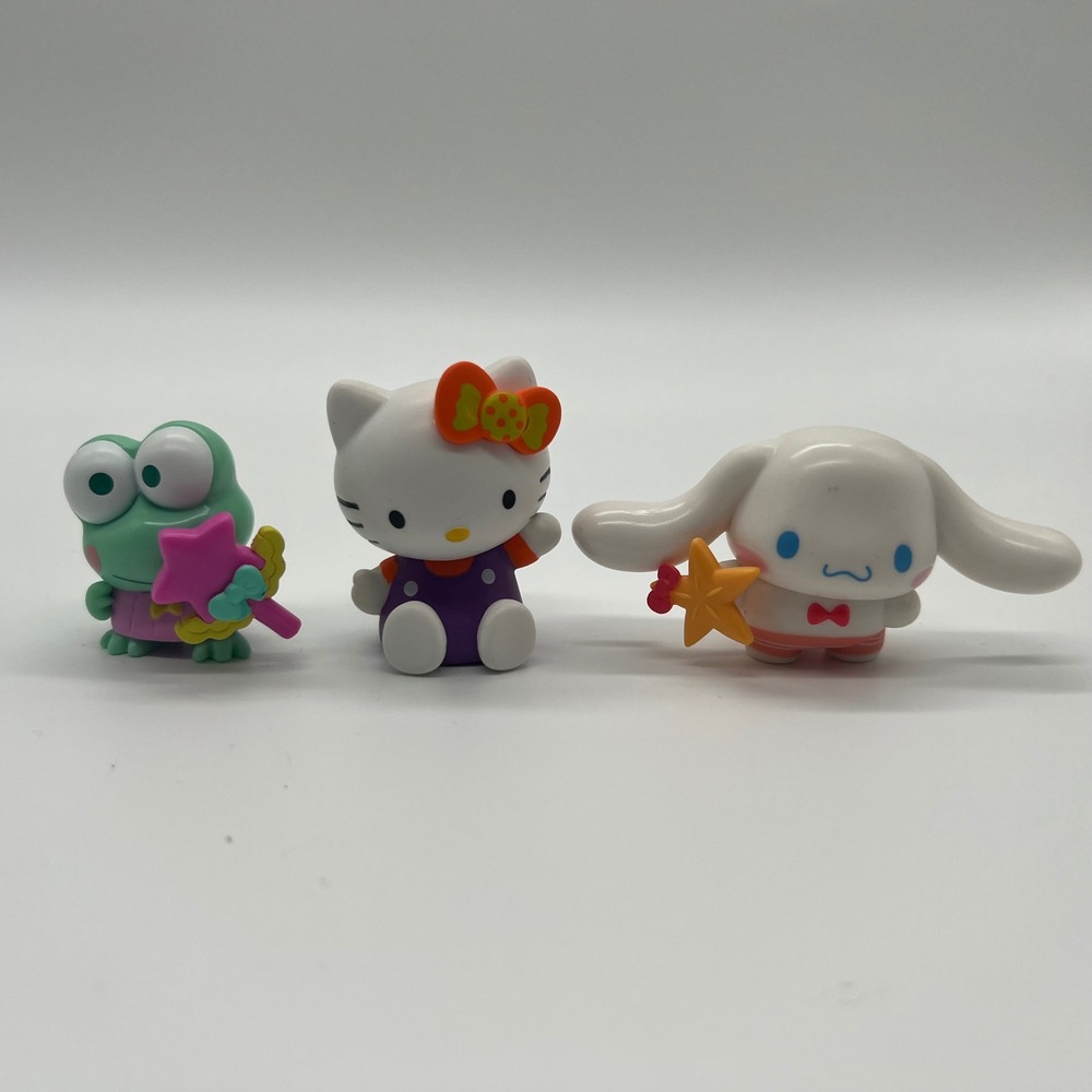 Sanrio Jazwares Hello Kitty Keroppi Cinnamoroll Mini Figure Lot 3pc